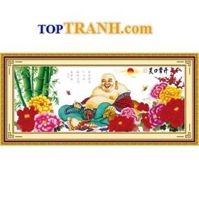 Tranh thêu phật di lặc